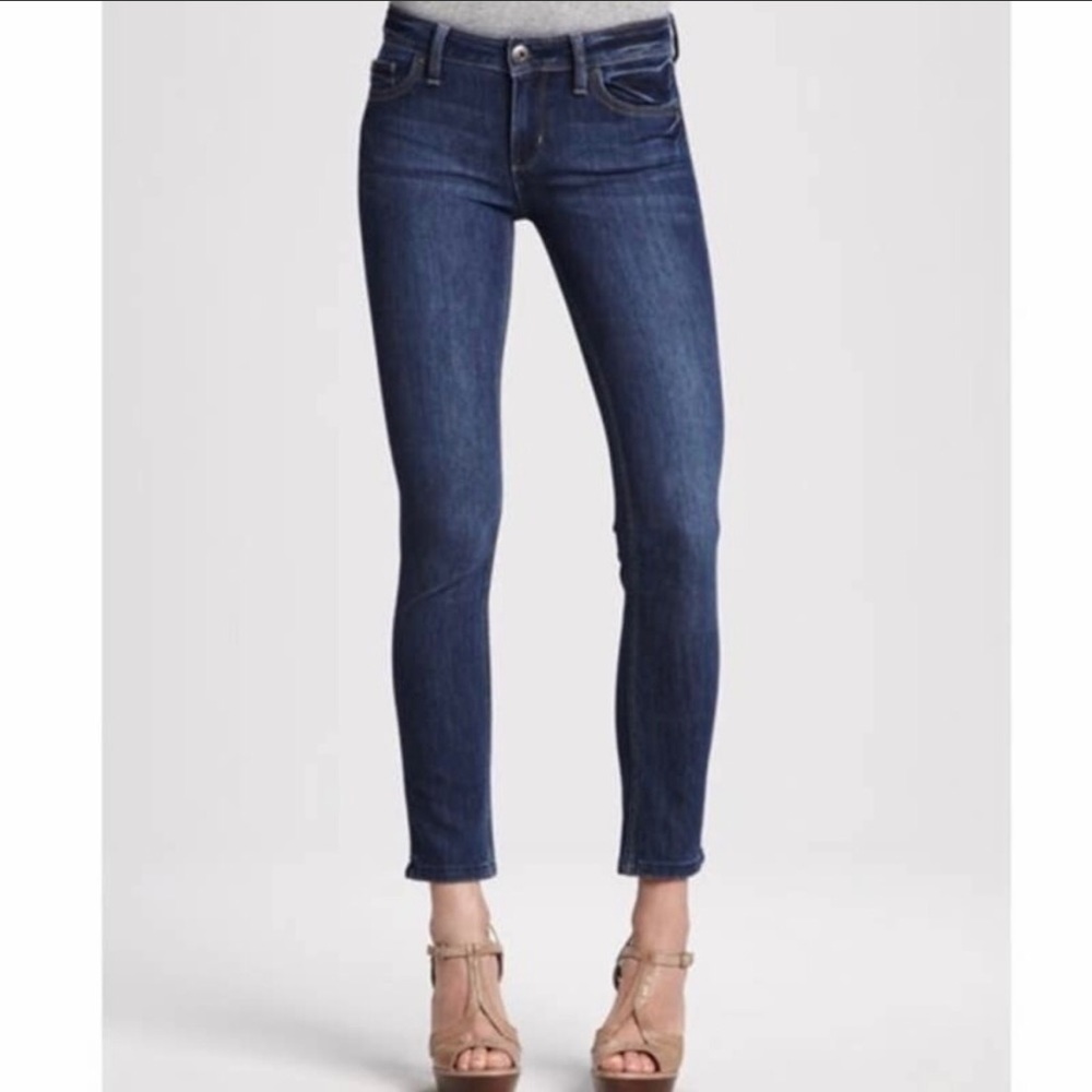 DL1961 Angel Mid Rise Skinny Ankle Zeppelin 4 Way Stretch 360 Comfort 26